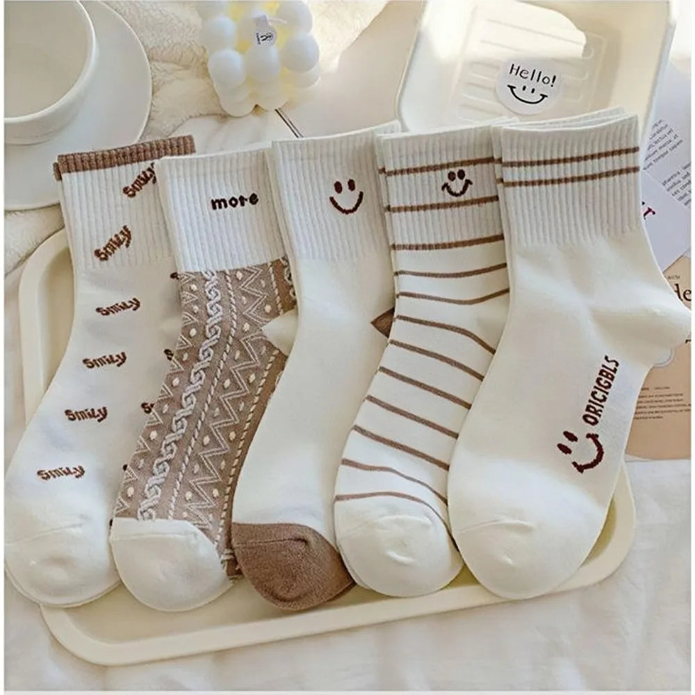 Women's mid length socks 1/5 Pairs