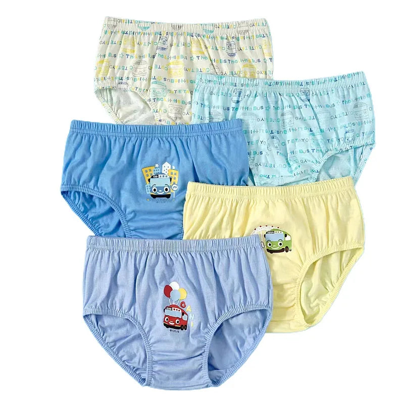 5 Pieces/Lot Children Underwear Cartoon Mickey Boys Panties