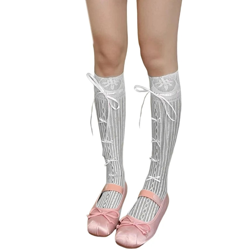 Women Lolita  Thigh High Socks