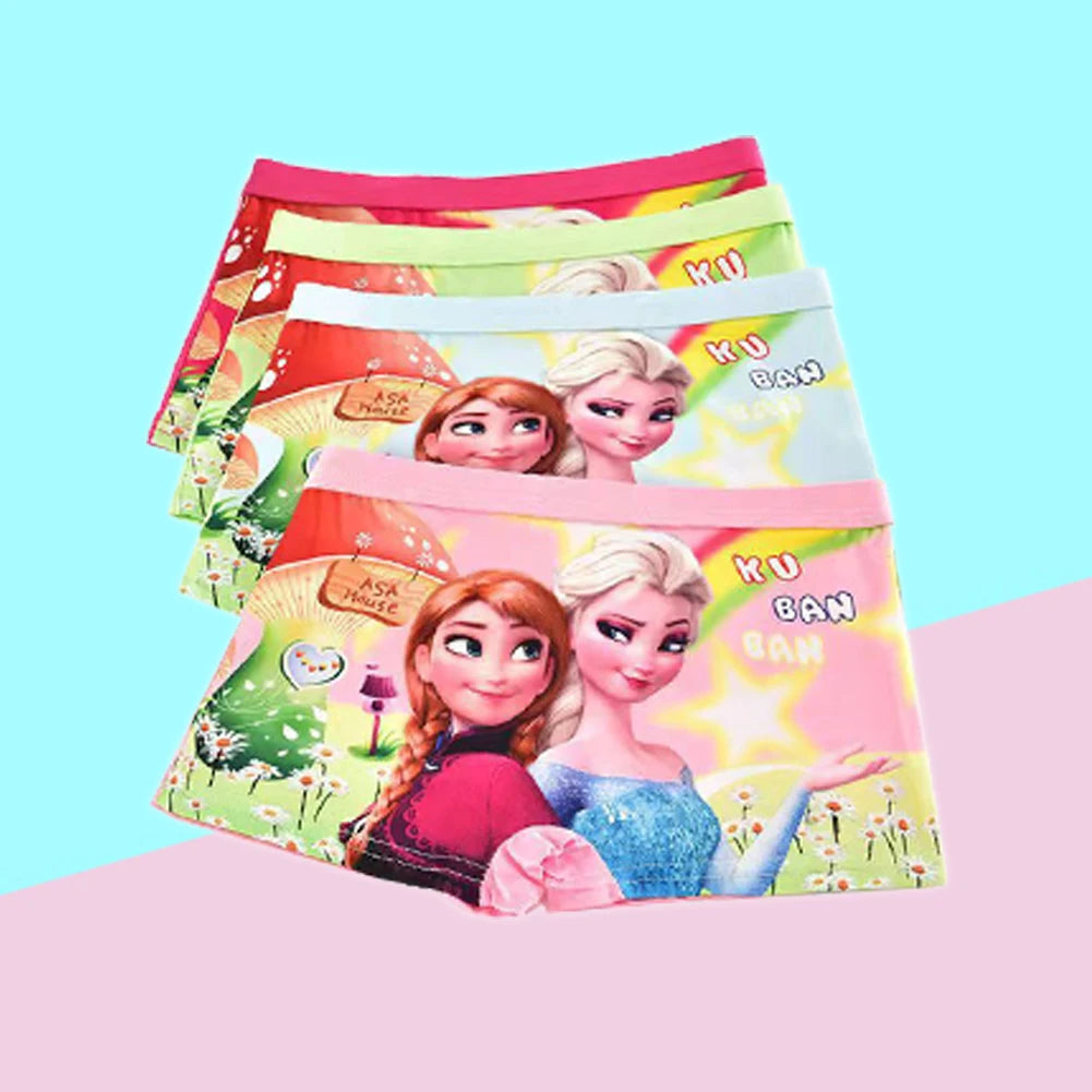 2pcs/Bag New Girl Underwear Anna Elsa princess Cartoon