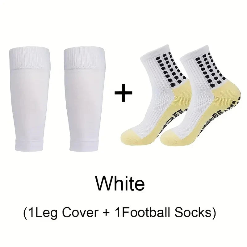 Clearance_2 Pairs Anti-Slip Breathable Fitness Football Socks