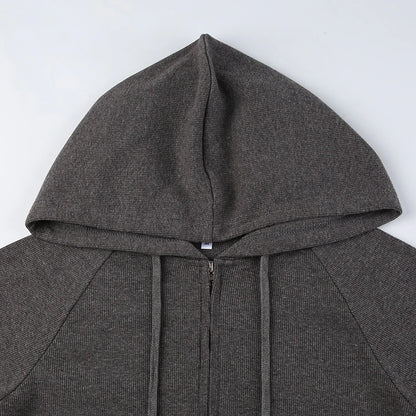 Casual Streetwear Basic Hooded