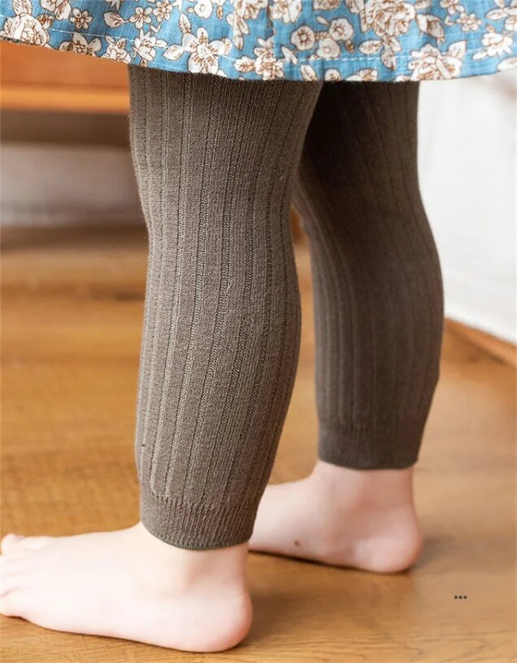 Children's Girls Boys Pants Knitted Leggings