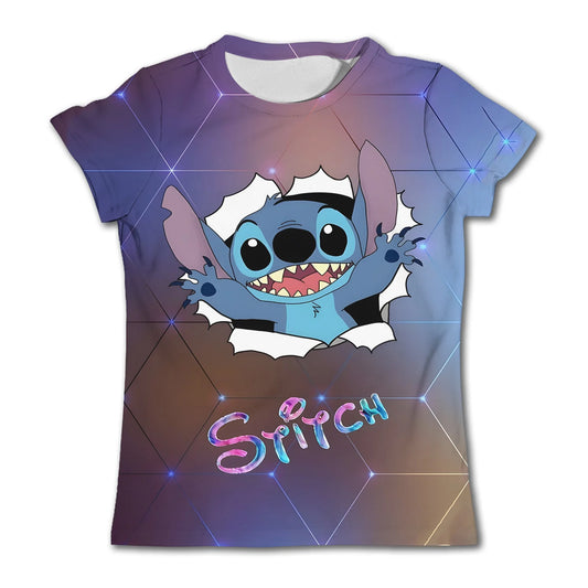 3-4Y Girls Disney Stitch T Shirts Summer