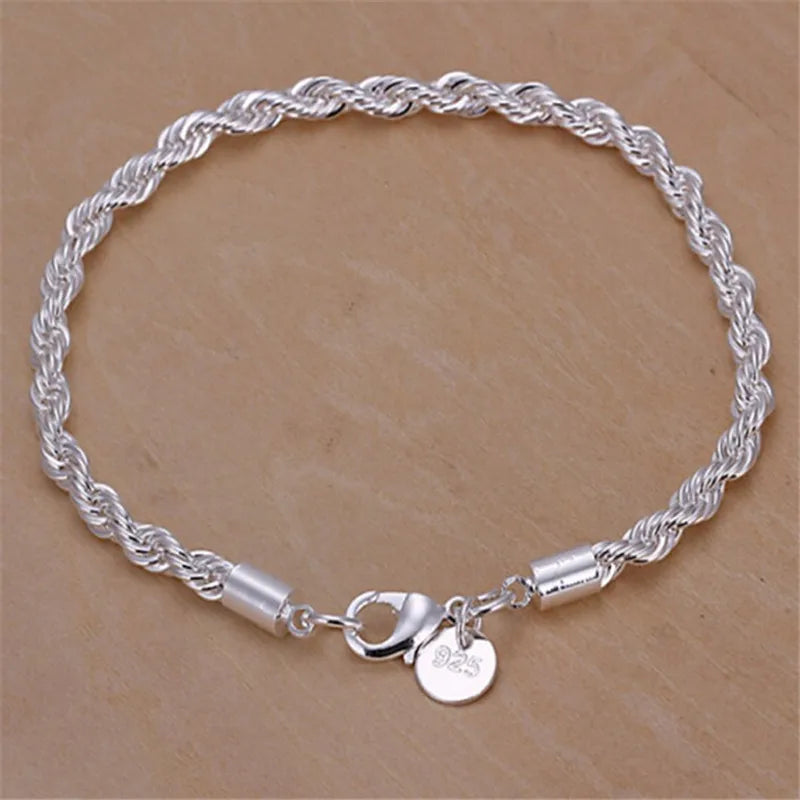 New High quality 925 Sterling Silver 4MM