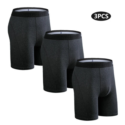 3pcs Long Boxers For Man Underwear