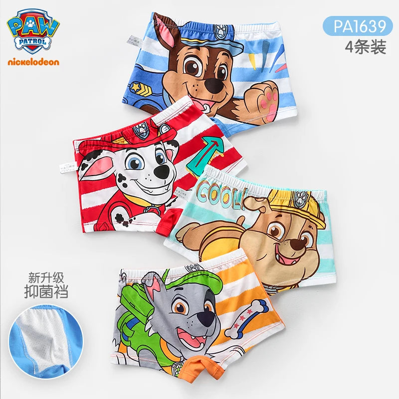 4PCS/SET Genuine Boys Underpants Cotton