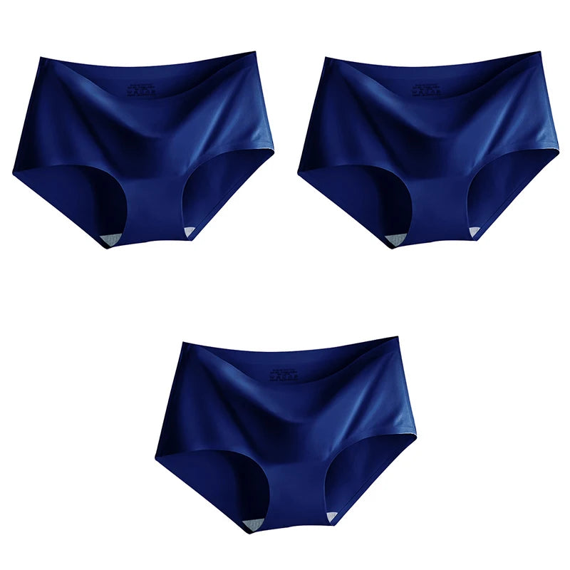 3Pcs/Set Large Size XXL Seamless Women Panties Mid-waist