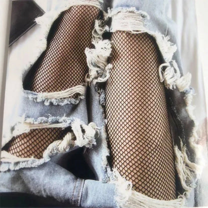 Women Sexy High Waist Fishnet Stockings