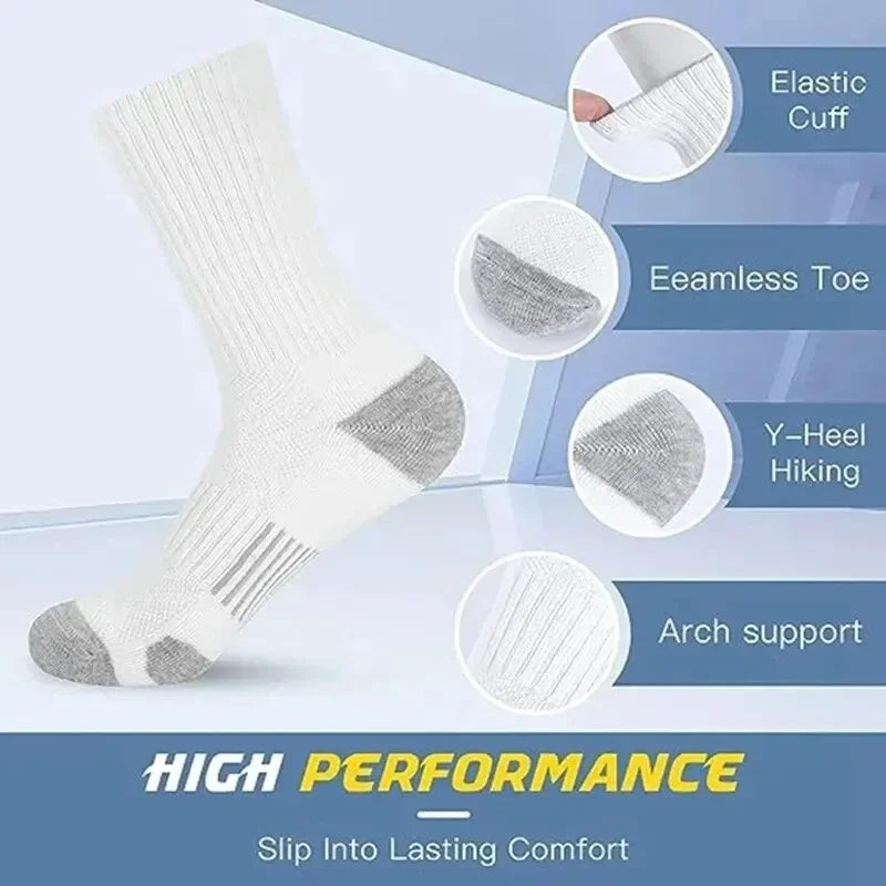 Men's Outdoor Gym Socks High Quality (6 Pairs)