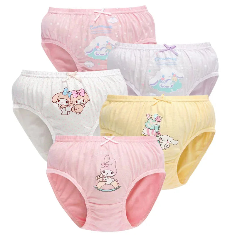 5 Pack/Box Children Panties For Girls Soft Cotton