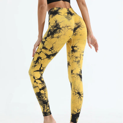 Tie-dye Gym Leggings Seamless