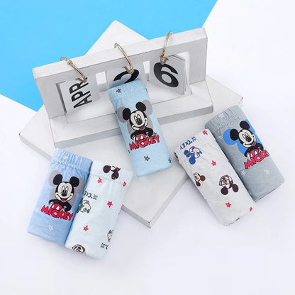 5 Pieces/Lot Children Underwear Cartoon Mickey Boys Panties