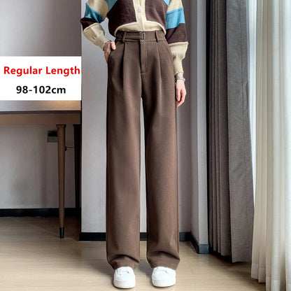 Thicken Woolen Casual Loose Full Length Pants