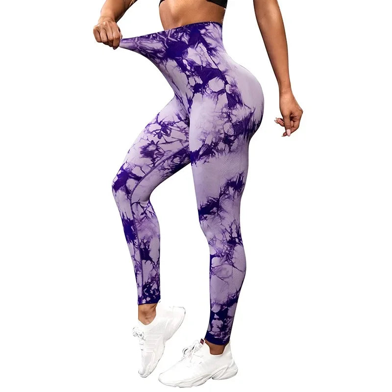 Tie-dye Gym Leggings Seamless