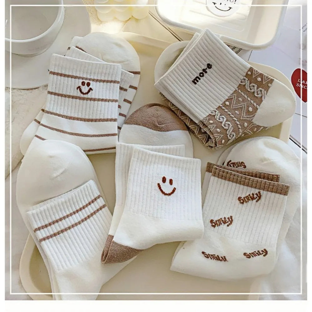 Women's mid length socks 1/5 Pairs