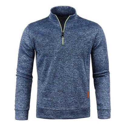 Autumn Men's Half Zipper Sweatshirts Long Sleeve