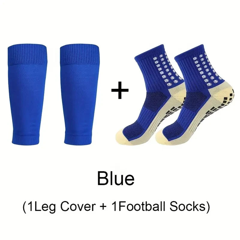 Clearance_2 Pairs Anti-Slip Breathable Fitness Football Socks