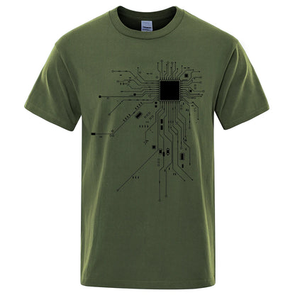 CPU Processor Circuit Diagram T Shirt