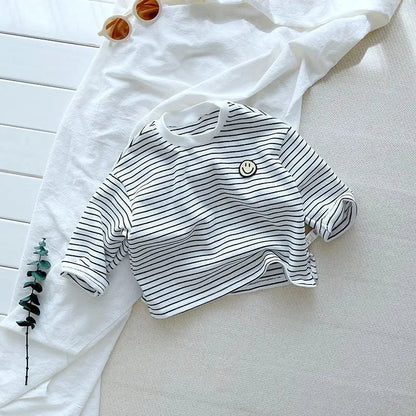 Striped Cute Baby Long Sleeved T-shirt