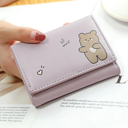 Women Short Cute Small Wallets Student