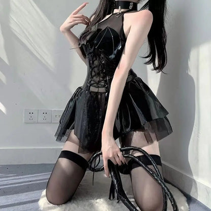 Sexy Cosplay Pu Dress