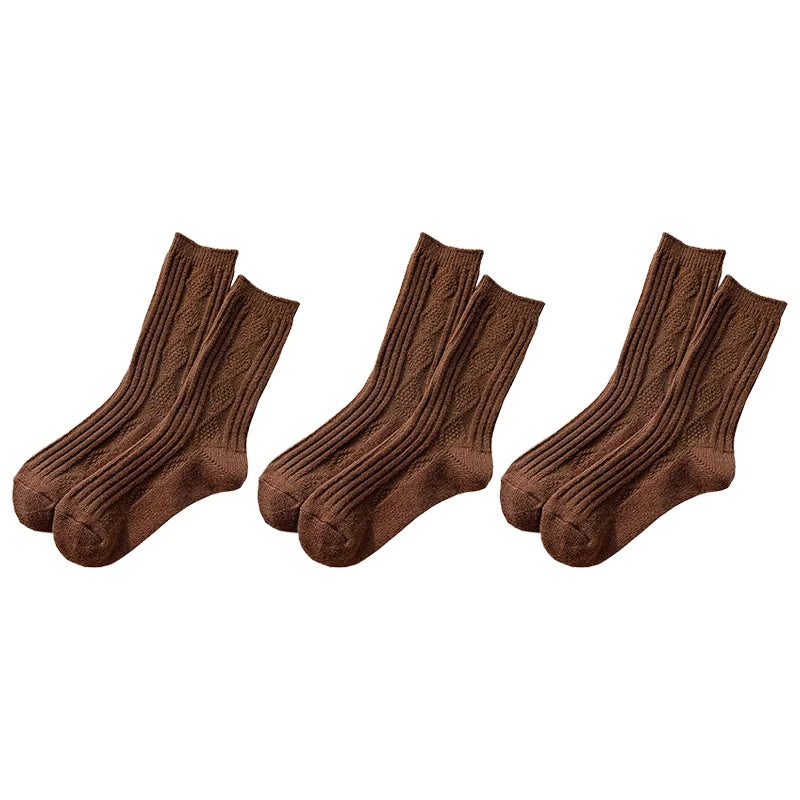 3 Pairs/Lot New Cashmere Wool Socks