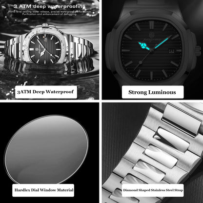 Luxury Man Wristwatch Waterproof