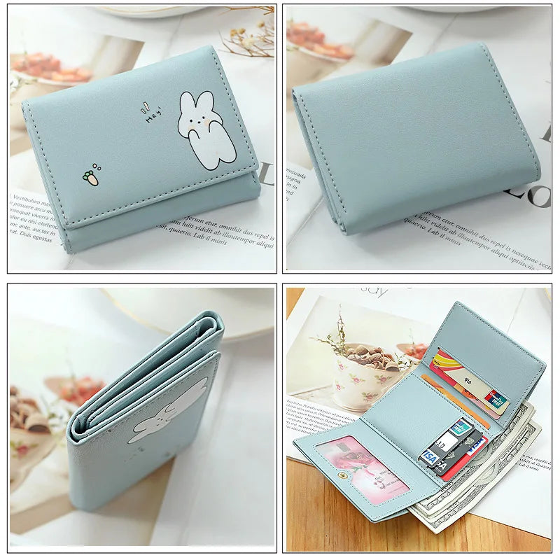 Women Short Cute Small Wallets Student