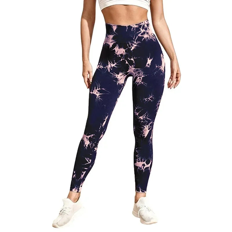 Tie-dye Gym Leggings Seamless