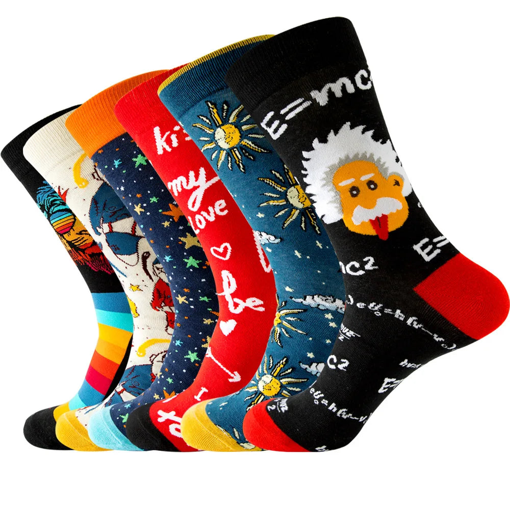 Cartoon Celebrity Men's Socks