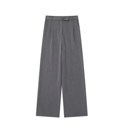 Women's Pants Beige Grey Black Wide Leg Pants