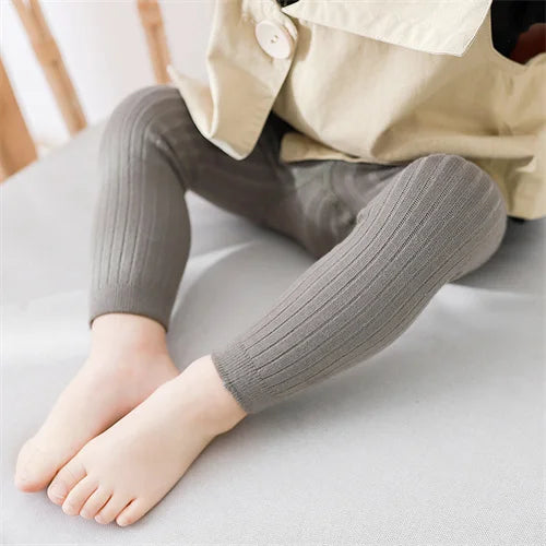 Children's Girls Boys Pants Knitted Leggings