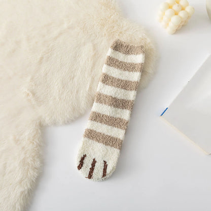 Autumn Winter Socks Cute Cat Claw