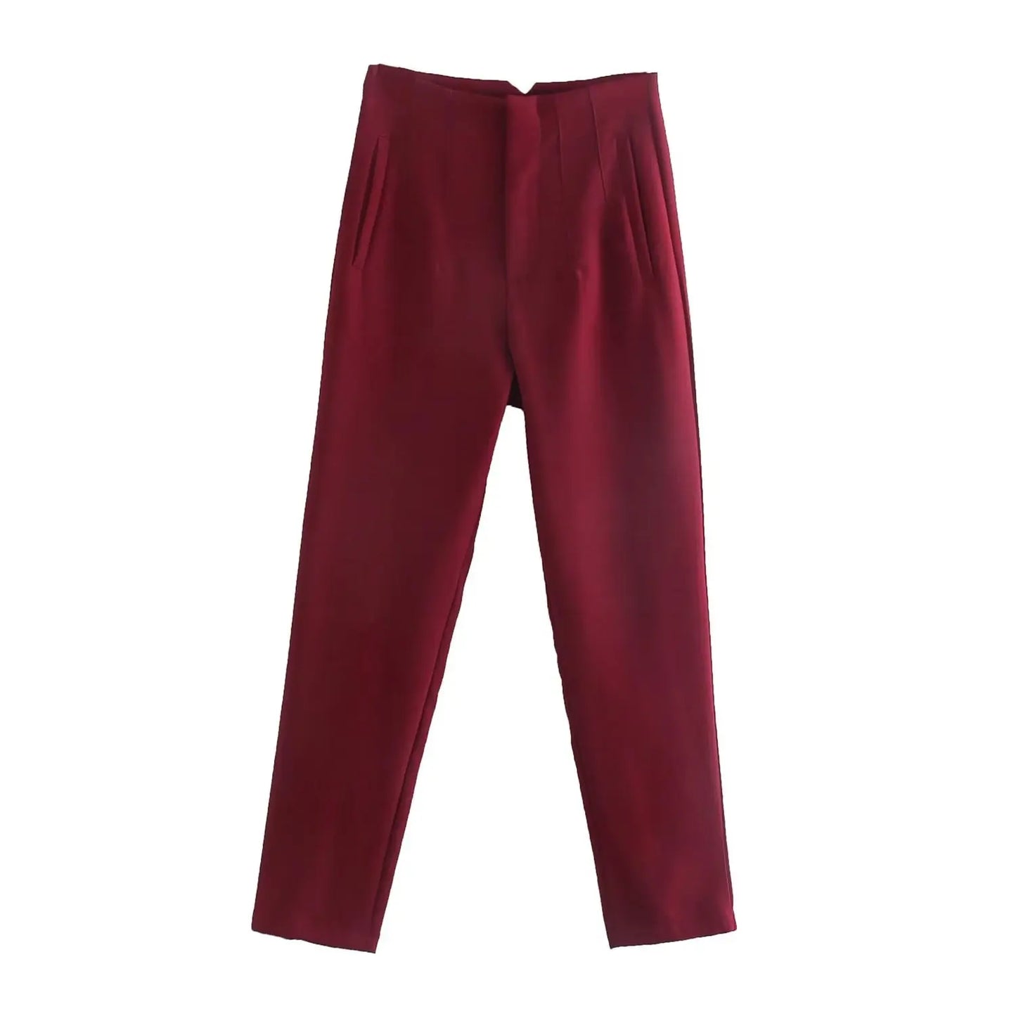 Women Fashion Straight Pants High Waist