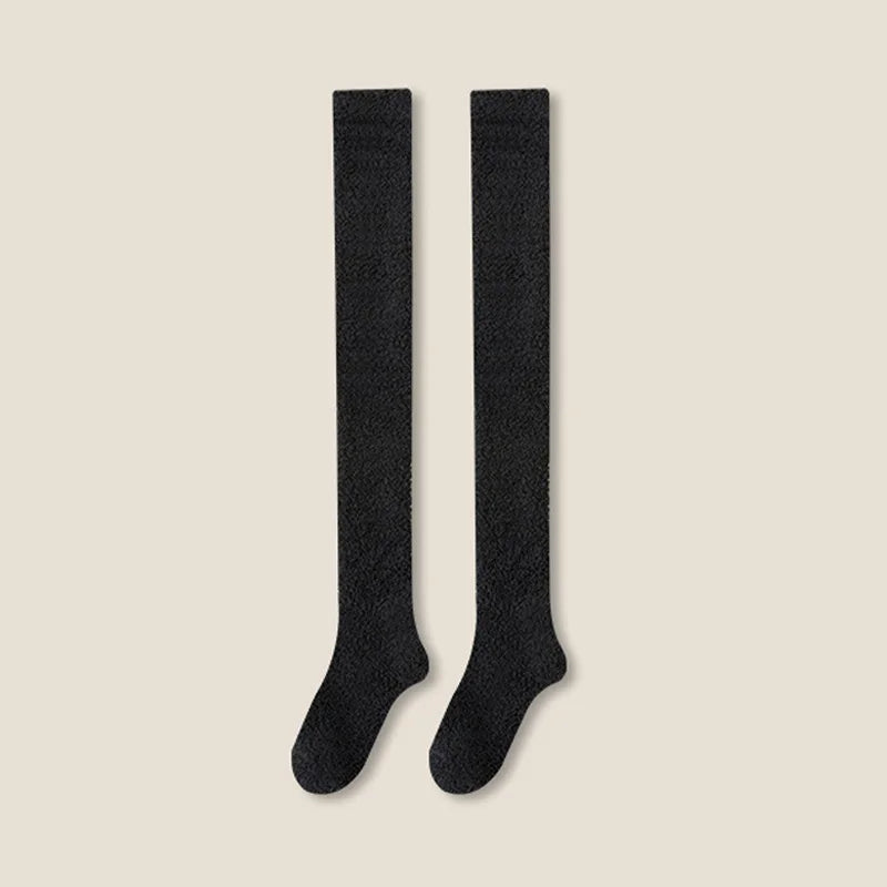 Winter Warm Coral Fleece Over-knee High Socks