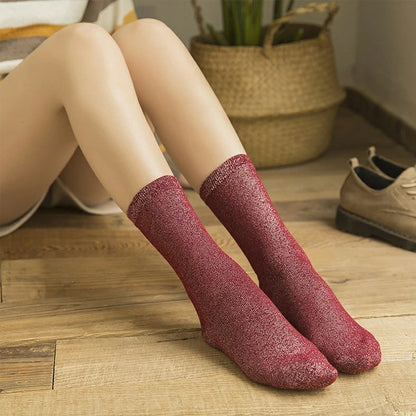 Fashion sexy shiny socks Korean style