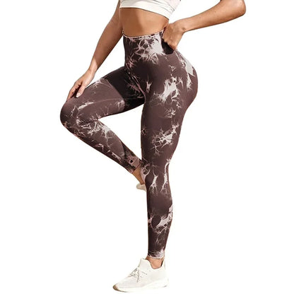 Tie-dye Gym Leggings Seamless