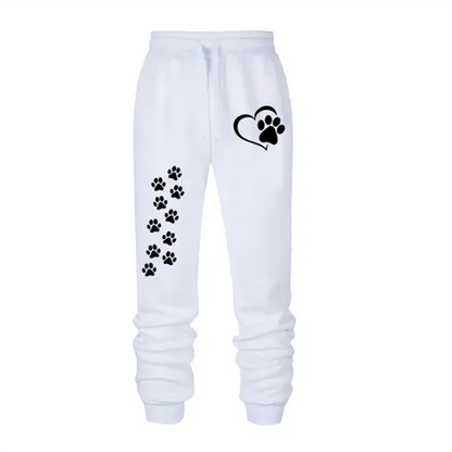 Women's Cat's Paw Printed Sweatpants