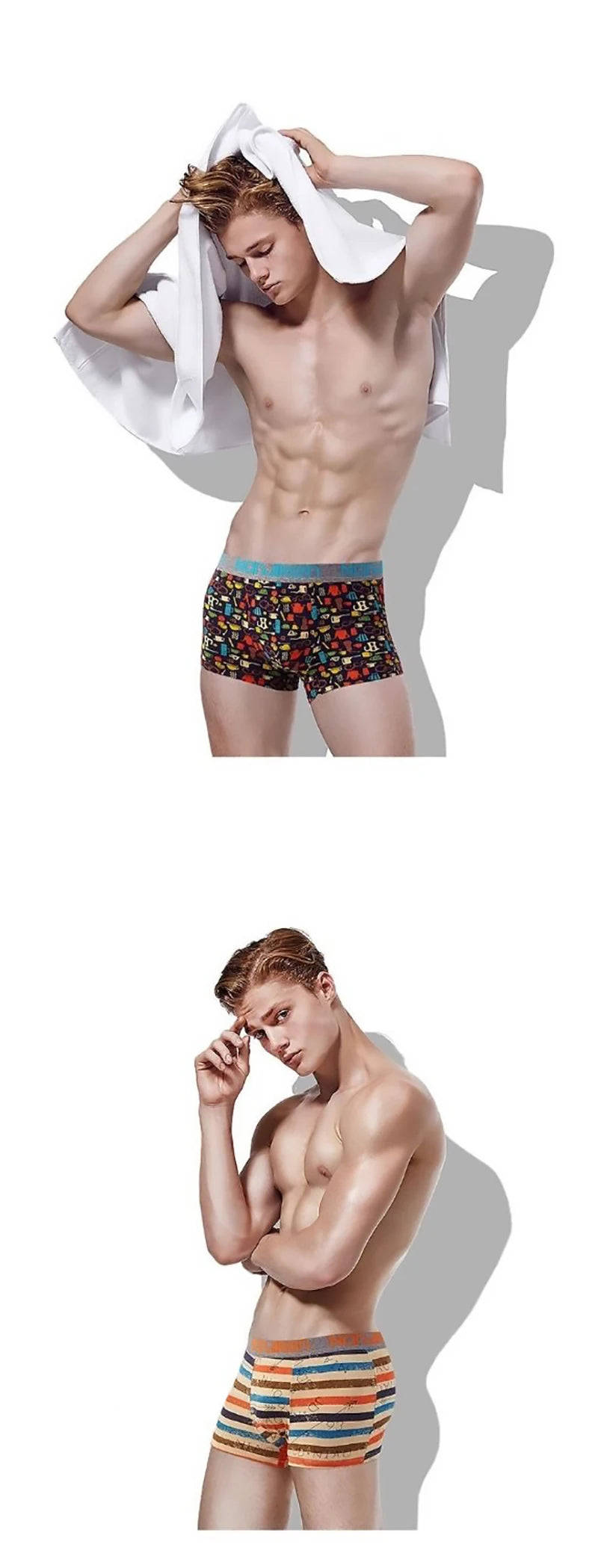 4Pcs Boxer Shorts Men's Underwear Sexy