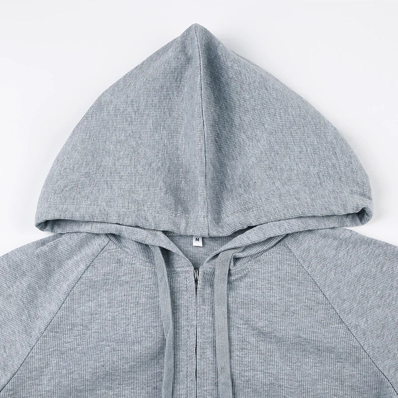 Casual Streetwear Basic Hooded