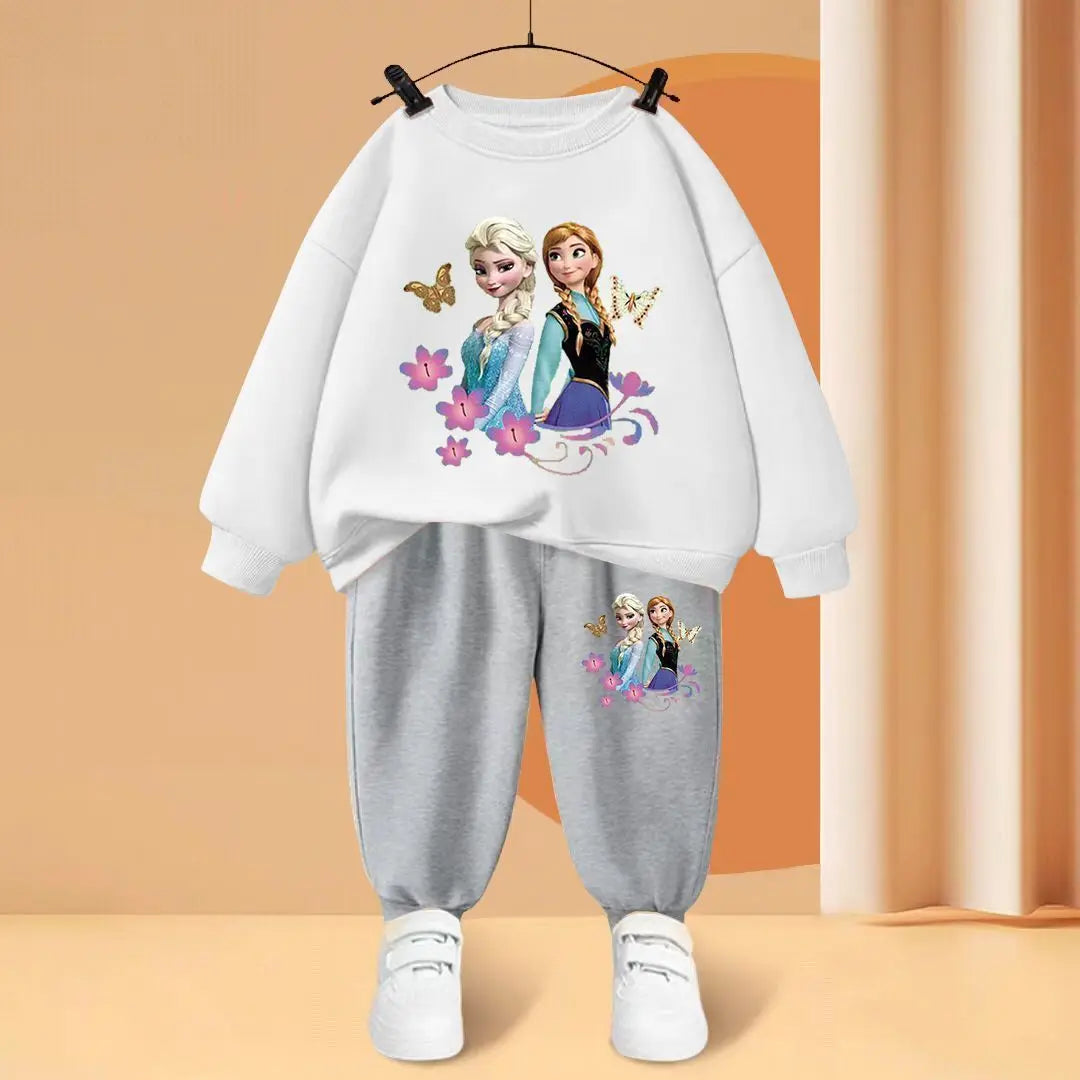 Disney Elsa Princess Print Children's Tracksuit Set