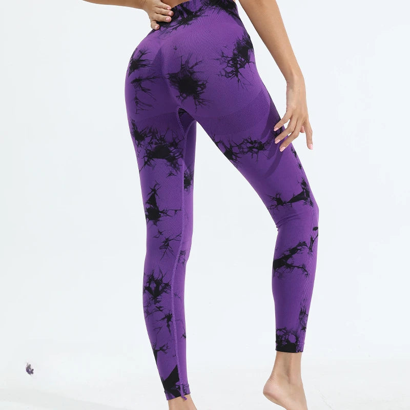 Tie-dye Gym Leggings Seamless