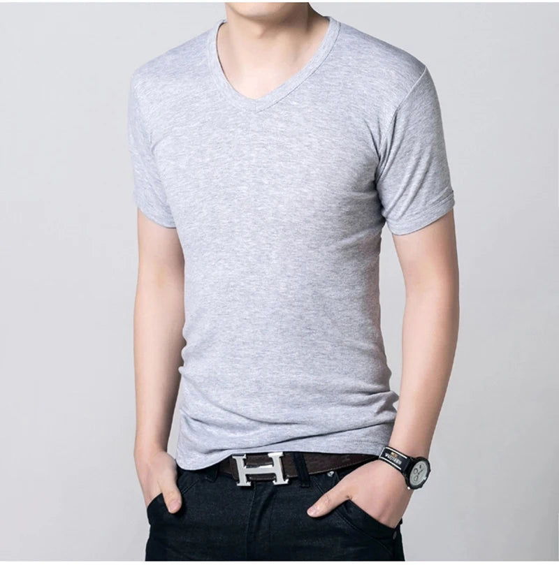 Men's Short Sleeve Top Quality Undershirt Cotton