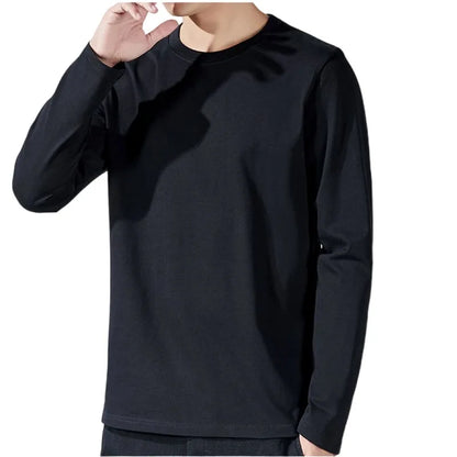 T Shirt For Men Cotton Long Sleeve