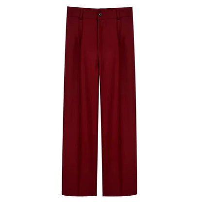 Chic Fashion Office Wear Straight Pants