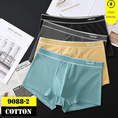 4Pcs Boxer Shorts Men's Underwear Sexy Panties