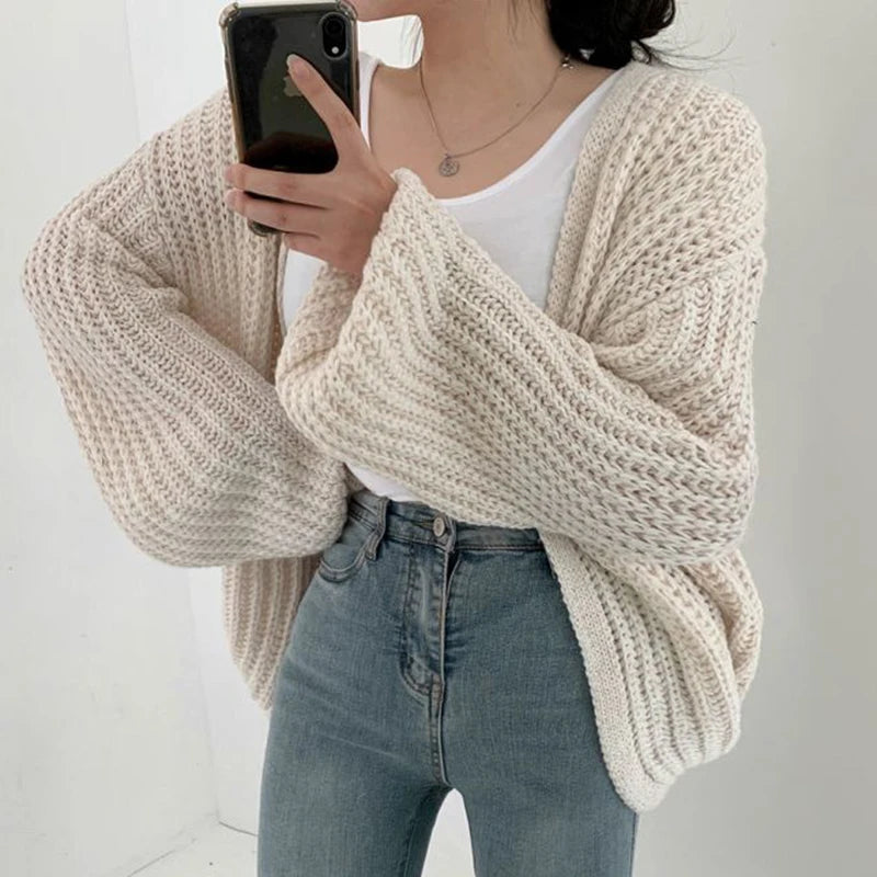 Sleeve Women Cardigan