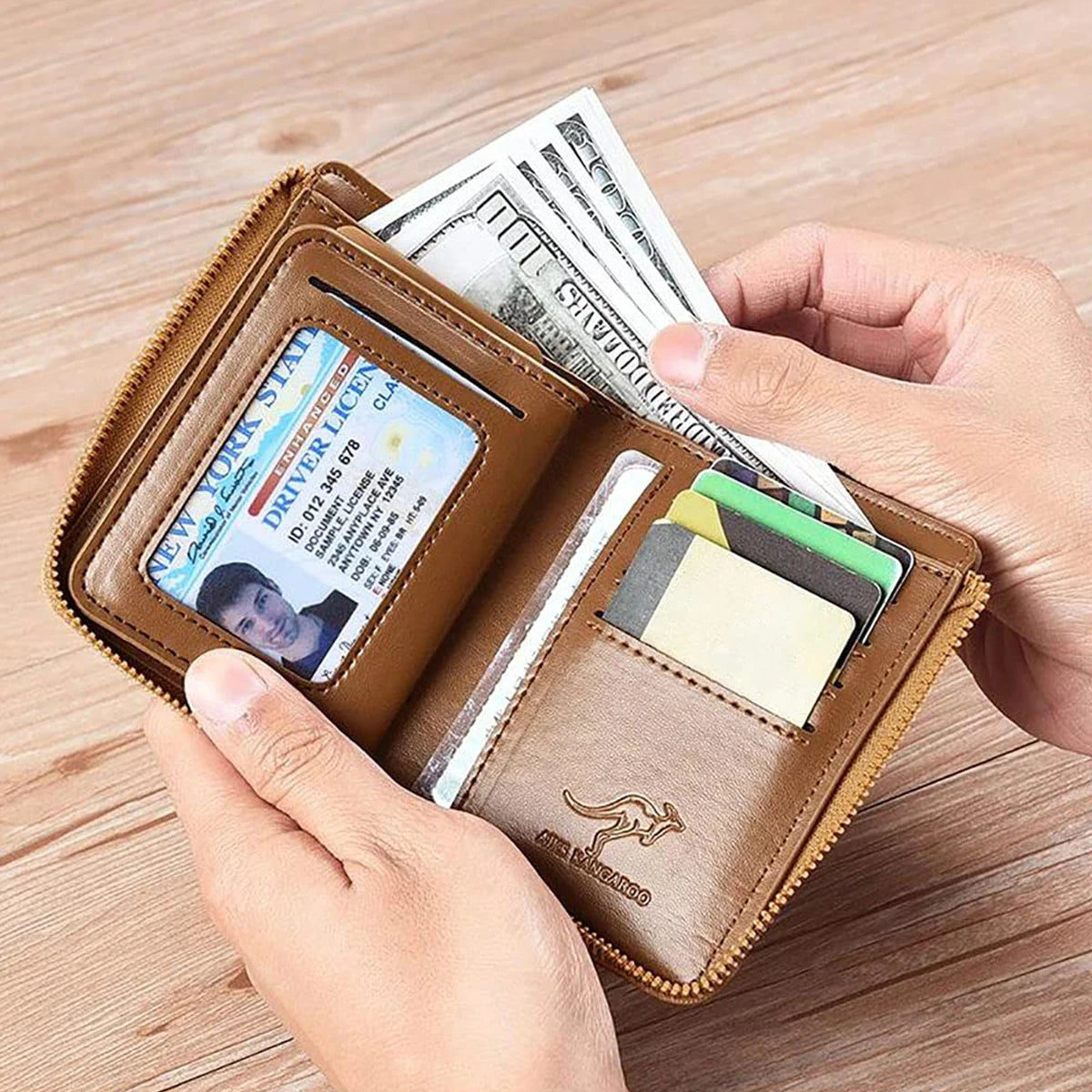 Wallet Leather Business Card Holder