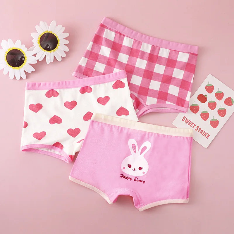 3pcs Girls Underwear Little Girl Boxer Shorts